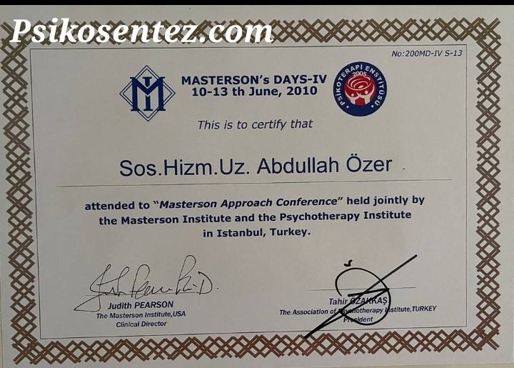 Masterson’s Days IV — Masterson Yaklaşımı Konferansı